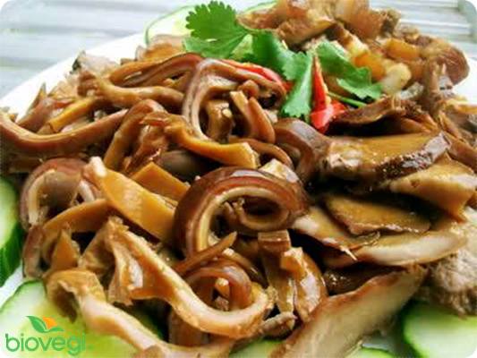 BAO TỬ HEO XÀO NẤM TỎI